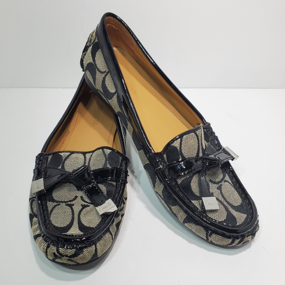 Coach Frida Black Loafers Flats Size 6 1/2
